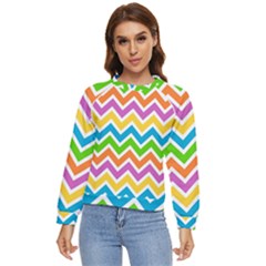 Chevron-pattern-design-texture Women s Long Sleeve Raglan Tee