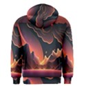 Fire Flame Burn Hot Heat Light Burning Orange Men s Zipper Hoodie View2