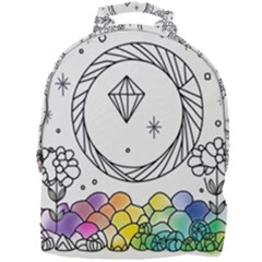 Rainbow Fun Cute Minimal Doodle Drawing Mini Full Print Backpack by uniart180623