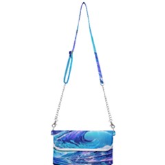 Tsunami Tidal Wave Ocean Waves Sea Nature Water Blue Mini Crossbody Handbag