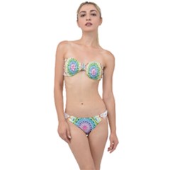 Mandala Pattern Rainbow Pride Classic Bandeau Bikini Set