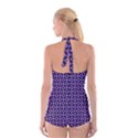 Mazipoodles Purple Donuts Polka Dot  Boyleg Halter Swimsuit  View2