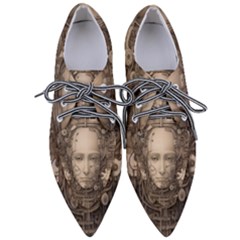 Cyborg Robot Future Drawing Poster Pointed Oxford Shoes by Ravend
