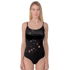 Abstract Rose Gold Glitter Background Camisole Leotard  by artworkshop