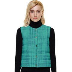 Painted Green Digital Wood Women s Button Up Puffer Vest by ConteMonfrey