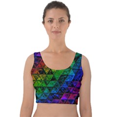 Pride Glass Velvet Crop Top by MRNStudios