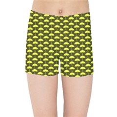 Under My Little Yellow Umbrella Kids  Sports Shorts by ConteMonfrey