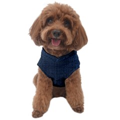 Digital Dark Blue Linen Dog Sweater by ConteMonfrey