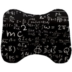 E=mc2 Text Science Albert Einstein Formula Mathematics Physics Head Support Cushion by uniart180623