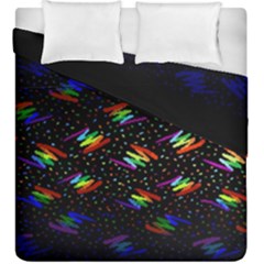 Rainbows Pixel Pattern Duvet Cover Double Side (king Size)