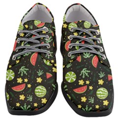 Watermelon Berries Patterns Pattern Women Heeled Oxford Shoes