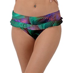 Circle Art 3d Artwork Graphics Vortex Colorful Digital Art Frill Bikini Bottoms by uniart180623