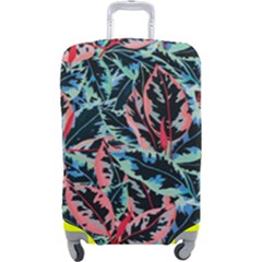 Leaves Leaf Pattern Patterns Colorfu Luggage Cover (large) by uniart180623