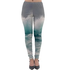 Big Storm Wave Lightweight Velour Leggings by uniart180623