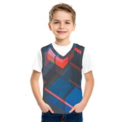 Minimalist Abstract Shaping Abstract Digital Art Minimalism Kids  Basketball Tank Top