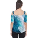 Tsunami Big Blue Wave Ocean Waves Water Cutout Shoulder Tee View2