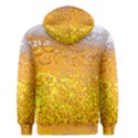 Texture Pattern Macro Glass Of Beer Foam White Yellow Bubble Men s Core Hoodie View2