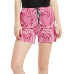 Pink Roses Pattern Floral Patterns Women s Runner Shorts by uniart180623