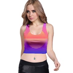 Sunset Summer Time Racer Back Crop Top