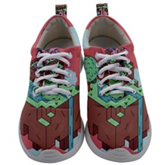 Minimal Digital Cityscape Mens Athletic Shoes