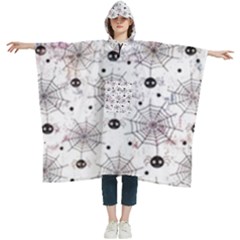 Creepy Spider Women s Hooded Rain Ponchos by uniart180623