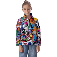 Cartoon Explosion Cartoon Characters Funny Kids  Half Zip Hoodie by uniart180623