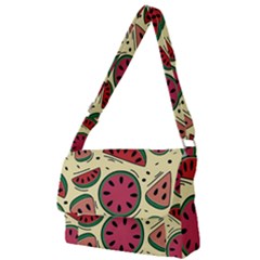 Watermelon Pattern Slices Fruit Full Print Messenger Bag (s) by uniart180623