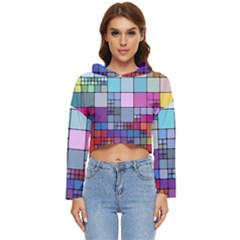 To Dye Abstract Visualization Women s Lightweight Cropped Hoodie by uniart180623