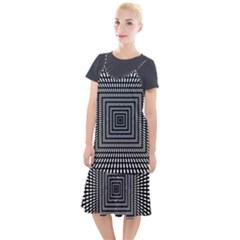 Focus Squares Optical Illusion Camis Fishtail Dress by uniart180623