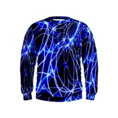 Lines Flash Light Mystical Fantasy Kids  Sweatshirt by Dutashop