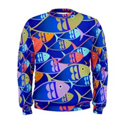 Sea Fish Illustrations Men s Sweatshirt by Mariart