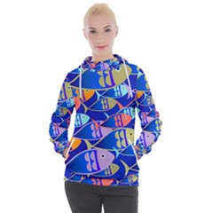 Sea Fish Illustrations Women s Hooded Pullover by Mariart