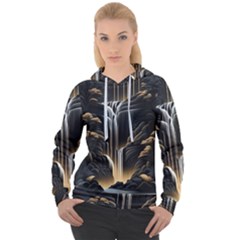 Waterfall Water Nature Springs Women s Overhead Hoodie