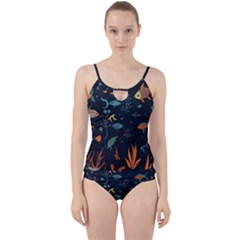 Underwater Ocean Animals Sea Cut Out Top Tankini Set by Simbadda