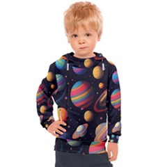 Planet Star Fantasy Kids  Hooded Pullover by Simbadda