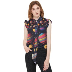 Planet Star Fantasy Frill Detail Shirt by Simbadda