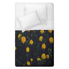 Bloomed Yellow Petaled Flower Plants Duvet Cover (single Size)