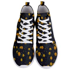 Bloomed Yellow Petaled Flower Plants Men s Lightweight High Top Sneakers by artworkshop