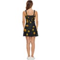 Bloomed Yellow Petaled Flower Plants Ruffle Edge Bra Cup Chiffon Mini Dress View4