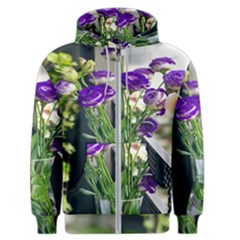 Cute Flower Wallpaper Men s Zipper Hoodie