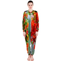 Gathering Sping Flowers Wallpapers Onepiece Jumpsuit (ladies)