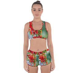 Gathering Sping Flowers Wallpapers Racerback Boyleg Bikini Set