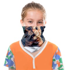 Crazy Cat Selfie Run Time Travel Can Be Dangerous Cat Love Face Covering Bandana (kids) by shoopshirt