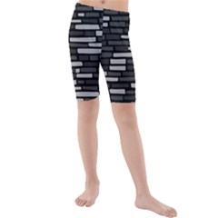 Black And Grey Wall Kids  Mid Length Swim Shorts by ConteMonfrey