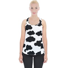 Black Clouds Piece Up Tank Top by ConteMonfrey