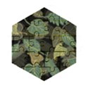 Autumn Fallen Leaves Dried Leaves Wooden Puzzle Hexagon View1