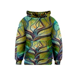 Tree Magical Colorful Abstract Metaphysical Kids  Pullover Hoodie by Simbadda