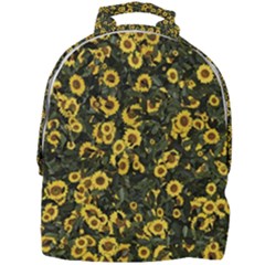 Sunflowers Yellow Flowers Flowers Digital Drawing Mini Full Print Backpack by Simbadda