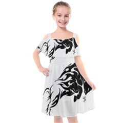 Culture  Kids  Cut Out Shoulders Chiffon Dress by Shimman