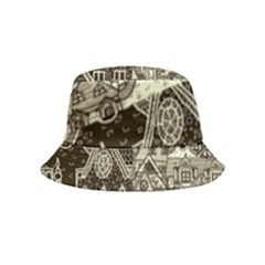 Four Hand Drawn City Patterns Bucket Hat (kids)